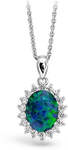 925 Sterling Silver Necklace with Opal Pendant: Triplet Opal $199, Solid Opal $269 (Save $100) Delivered @ Wellington Jeweller