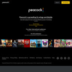 Peacock Premium 1-Year Subscription (US Video Streaming Service) - US$19.99 (~A$30) (VPN to US Required) @ Peacock TV