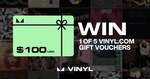 Win 1 of 5 $100 Vinyl.com Gift Vouchers from Jaxsta