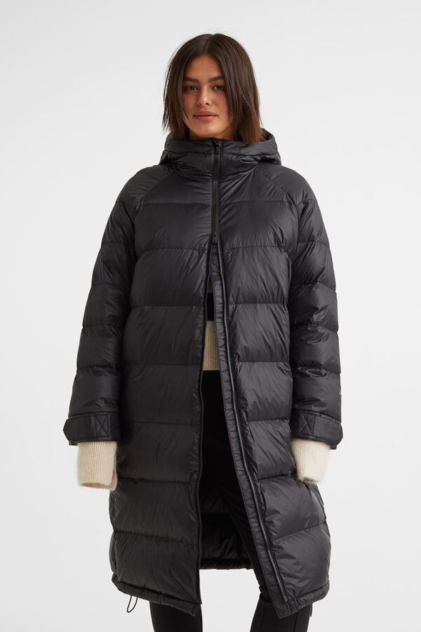 Knee Length Down Jacket $76.99 (RRP $129, Black or Beige) + $7.95 ...