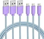 [Prime] AHGEIIY 3-Pack 1m USB to Lightning Cable $4.01 (Was $16.92) Delivered @ AHGEIIY via Amazon