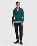 100% Merino Zip Neck Top Sweater: Green, Sizes S, M, L - $44.70 + $10 Delivery ($0 C&C/ in-Store/ $75 Order) @ Oxford Shop