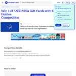 Win 1 of 5 $50 Visa Gift Cards from Student Edge