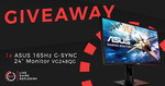 Win a 24" ASUS VG248QG FHD (1920x1080) 165Hz G-SYNC Monitor from 1HP