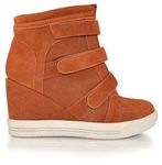 Smokin Leather Wedge Sneaker by Boston Babe $84.46 Free Delivery (RRP $129.95)