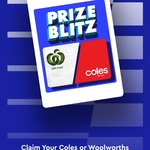 Free $5 Coles or Woolworths eGift Card @ SnackBack App