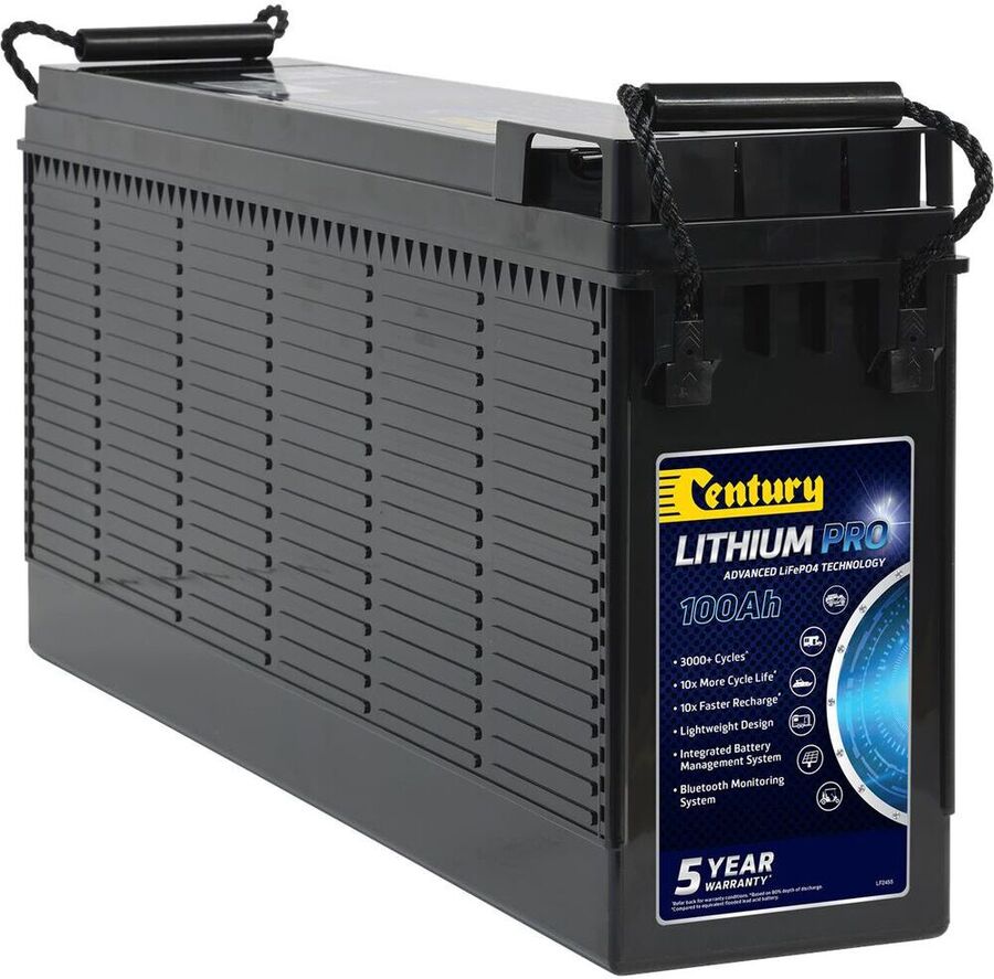 Century slimline lithium battery 100ah 599 club price c c in store