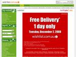 Free Delivery from WishList.com.au, 1 Day Only on 2 December
