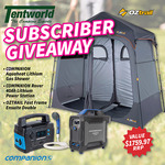 Win a Complete Companion/Oztrail Hot Shower Prize Pack Worth $1,759.97 from Tentworld