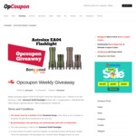 Win a Astrolux EA04 Flashlight from Opcoupon | Week 209
