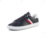 Tommy Hilfiger Men's Cupsole Leather Sneaker (Size 8, 11 or 11.5) $56 + Shipping ($0 with Prime / $59 Spend) @ Amazon Au
