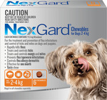 50% off NexGard Chewables For Very Small Dogs 2-4kg Orange 6 Pack $54.35 + Delivery ($0 SYD C&C/with $200 Order) @ Peek-a-Paw