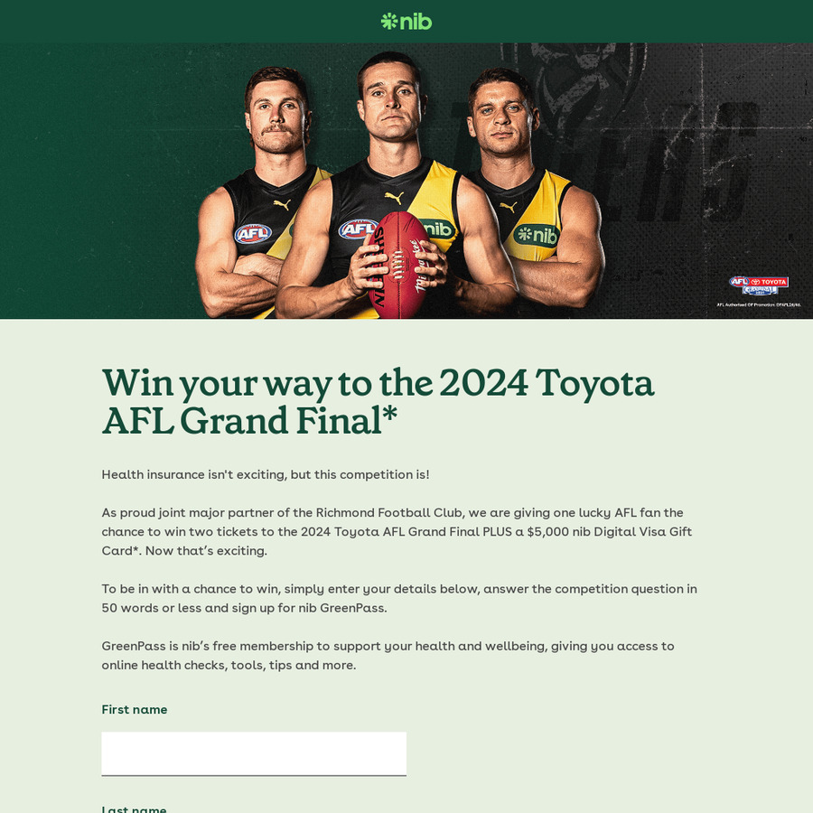 Win a $5,000 Digital Visa Card + Two Tickets to The AFL Grand Final ...