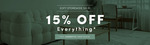 15% off Everything + Delivery @ Luxo Living