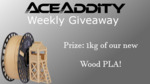 Win a kilogram of wood PLA from AceAddity