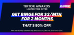 BINGE Basic With Ads $2/Month for 2 Months @ BINGE