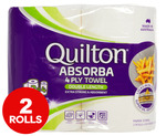 Quilton Absorba 4-Ply Double Length Paper Towels 2pk $3.49 + Delivery ($0 OnePass) @ Catch