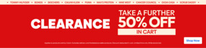 Additional 50% off Clearance Items (Expired), Extra $10 off with $100+ Spend + Delivery ($0 with OnePass) @ Catch