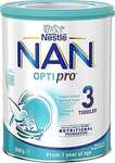 Nestlé NAN OPTIPRO 3, Toddler 1+ Years Milk Drink Powder 800g $17.50 (S&S $14.87) + Delivery ($0 Prime/ $59 Spend) @ Amazon AU