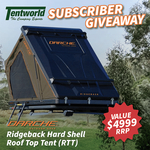 Win a Darche Ridgeback Hard Sheel Roof Top Tent Worth $4,999 from Tentworld