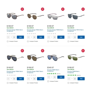 Porsche Design Men's Sunglasses From $149.97 Delivered (Made in Italy) @ Costco (Membership Required)