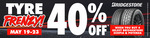 Buy 4 Selected Bridgestone Ecopia & Potenza Tyres, Get 40% off @ Bob Jane T-Mart