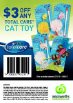 $3.00 off Any Total Care Cat Toy at Woolworths
