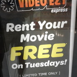 Free Movie Rental - Video Ezy Express Kiosk - Tuesday Only