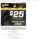 Eastbay $25 off Orders $99 and above