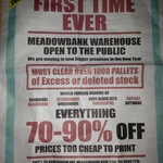 Victoria's Basement Warehouse Sale 70-90% off [Meadowbank, NSW]