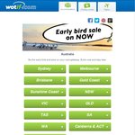 Wotif Early Bird Accommodation Sale from $119 - Book Now and Stay Later