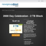 NewsgroupDirect 2000 Day Celebration - 2TB Block for US $60