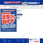 25% OFF in-Store at Crazy Clark's and Sam's Warehouse THIS WEEKENDS ONLY