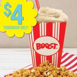 Original Caramel Popcorn Smoothie $4 @ Boost on Tue, 10 June