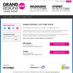 FREE: Grand Designs Live - Double Pass SYD/MELB