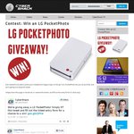 Win an LG PocketPhoto Worth $179 from CyberShack