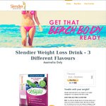 Slendier Weight Loss Drink $5 for 7 Sachets (1 Pack), (Was $9.95)