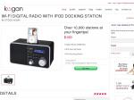 Kogan iPod Dock, DAB+ Radio, Internet Radio $169
