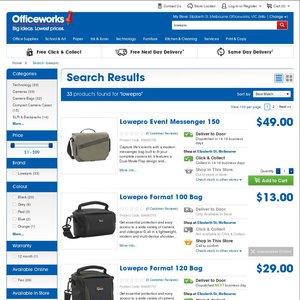 officeworks bags