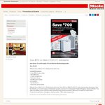 Miele G 6300 SC Freestanding Dishwasher $1399