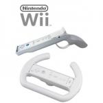 Nintendo Wii Turbo Racing Wheel + Shooter Gun Combo  $3.00+shipping fee