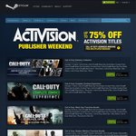 [Steam] Activision Publisher Weekend - Up to 75% off -- + CoD: Advanced Warfare Free Weekend