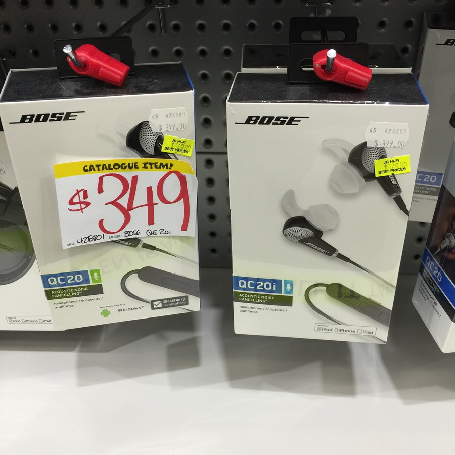 Bose QuietComfort 20i and 20 349 12.5 off in Ear Noise