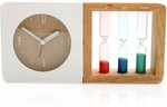 Log 3-Color Hourglass Alarm Clock / Magnet Absorption - USD $39.9 (~AUD $56) - Free Shipping @ Funeed.com