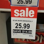 Star Wars Monopoly $25.99 @ Toys'R'Us
