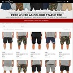 Free AS White Tee When Purchasing Shorts (from $39ea) at Culture Kings