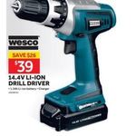 Wesco cordless online drill