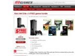 Xbox 360 Elite + 5 Games $399  at EB Games
