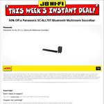 $349.5 (50% off) a Panasonic SC-ALL70T Bluetooth Multiroom Soundbar (with Coupon) @JB HI-FI