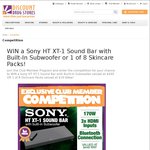 Win a Sony HT XT-1 Sound Bar (Worth $449) or 1 of 8 Skincare Packs (Worth $19.68ea) from Discount Drug Stores